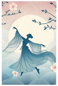Tablou dans elegant într-o dimineață înflorată