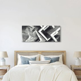 Tablou cu cuburi abstracte (120x50 cm)