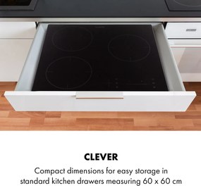 Klarstein TrinityCook, plită cu inducție, 3400 W, control tactil, sticlă