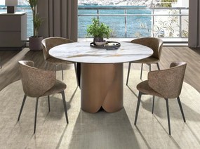 Scaun LUX design italian Brown marbled