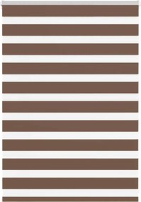 vidaXL Jaluzea tip zebra maro lățime țesătură 90,9 cm poliester