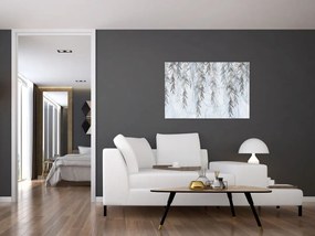 Tablou - Crenguțe de salcie fundal albastru (90x60 cm)