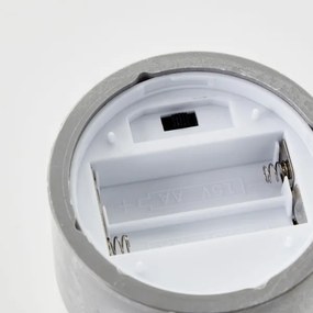 Brilliant - Set 2x lumânări LED ILLUSION LED/2xAA IP44 gri / negru fumuriu