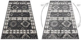 Covor modern MUNDO E0651 etnic exterior bej / negru