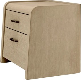 Noptiera design LUX, Furnir de stejar albit, Joane