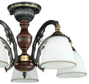 Lustra rustica aplicata cu 5 brate design italian 3800