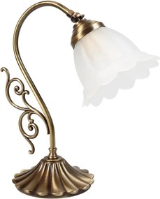 Veioza din alama stil Art Nouveau Floral