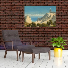 Tablou - Georg Emil Libert, View of Sommerspiret, the Cliffs of Møn, reproducere (90x60 cm)