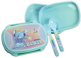 Disney Lilo și Stitch Blast cutie de sandwich + set tacâmuri