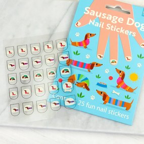 Set creativ Sunny Sausage Dog – Nail stickers – Rex London