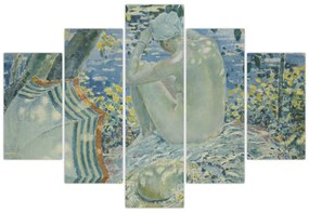 Tablou - Frederick Carl Frieseke, On the Bank, reproducere (150x105 cm)