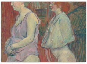 Tablou - Henri de Toulouse-Lautrec, Rue des Moulins, reproducere (70x50 cm)