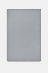 Cerşaf de pat cu elastic din bumbac, gri 90x200 cm