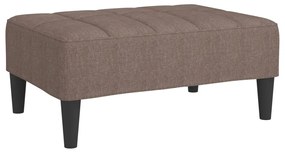 337786 vidaXL Taburet, gri taupe, 78x56x32 cm, material textil