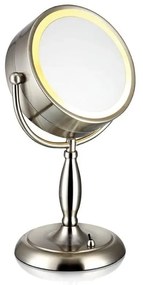 Oglindă de masă cu lumină Markslöjd Face, argintiu