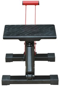 HOMCOM Cric de Ridicare pentru Motociclete, Capacitate 150kg, Înălțime Reglabilă, din Oțel Zincat și Cauciuc, cu Manivelă | Aosom Romania