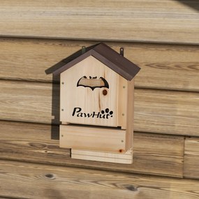 PawHut Set de 3 Căsuțe pentru Lilieci din Lemn de Brad, Adăpost pentru Lilieci pentru Grădină și Exterior, Ușor de Montat, 21.5x11.5x34 cm | Aosom Romania