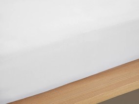Straight Cearşaf din Bumbac,Double 240X260 Cm Alb