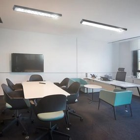 Corp de iluminat fluorescent 2xG13/18W/230V negru 120 cm