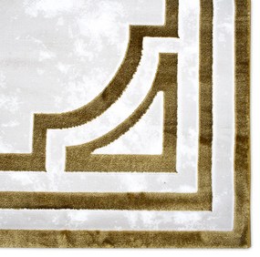 COVOR DREPTUNGHIULAR ZENITH, 200X290, CLASIC, ALB, AURIU, POLIPROPILENA