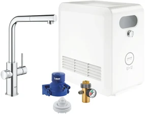Grohe Blue set starter cu baterie bucătărie pe picior StarLight Chrome 31326002
