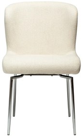 Scaun de dining crem tapițat Glam – DAN-FORM Denmark