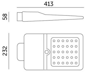 Lampă stradală solară LED cu senzor STREET LED/15W/7,4V 4000K IP65 5400 mAh