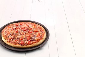 Tava pentru pizza Lekue 1010177, Ø36x1,8 cm, Perforata, Pliabila, -60°C/+220°C, Bronz