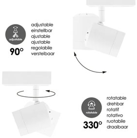 Spot LED dimabil MANU 1xGU10/5,8W/230V alb