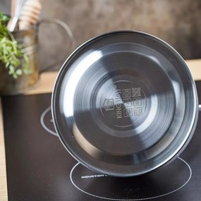 Ceainic cu fluier Kinghoff KH 1859, 2.5 l, Inducтie, Mаner din lemn, Inox