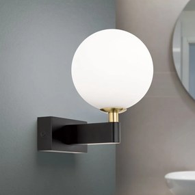 Aplica pentru baie design modern IP44 MARA negru/alama