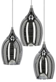 Lustră pe cablu MARINA 3xE27/60W/230V crom