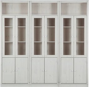 Vitrină albă din lemn de pin 518x223 cm Anita – Støraa