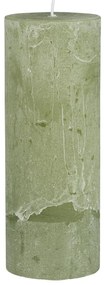 IB Laursen Lumanare stalp RUSTIC GREEN TEA 18 cm verde