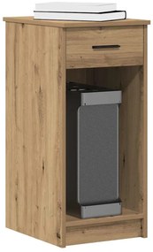 vidaXL Suport turn pentru computer cu sertar Artisan Stejar 35x45x77cm