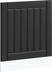 vidaXL Panou pentru mașină de spălat vase „Lucca” lemn negru prelucrat