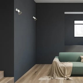 Spot de perete DANTE 1xGU10/25W/230V alb/auriu