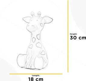 ONLI - Lampă de masă PORCELLANA 1xE14/6W/230V 30 cm girafă