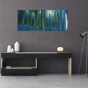 Tablou - Pădure albastră (120x50 cm)