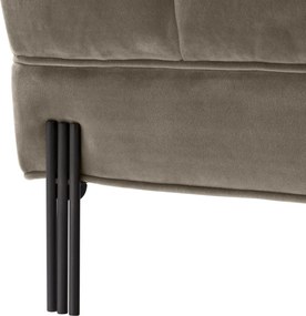 Bancheta eleganta design LUX Sienna, catifea greige 113389 HZ