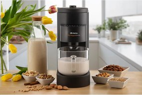 Aparat pentru prepararea laptelui vegetal Ariete My Veggie Drink 0650/00, 1200 W, 1,5 litri, Autocuratare, Timer, Negru