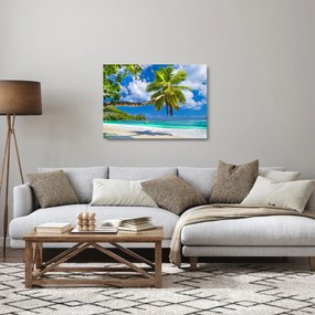 Tablou pe sticlă - Seychelles (70x50 cm)