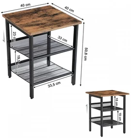 Set 2 Noptiere, Maro Rustic, LET24X