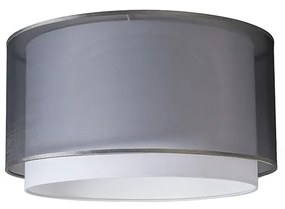 Abajur pentru lampă suspendată din stofă negru/alb 47/25 - Duo