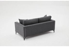 Canapea două locuri Berlunetta (antracit + negru). 1106641