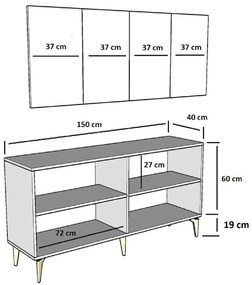 Dulap Lideke 1 (antracit + auriu) . 1093406