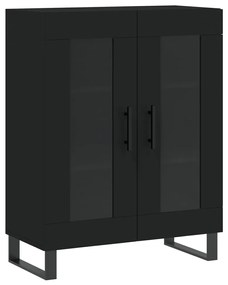 827813 vidaXL Servantă, negru, 69,5x34x90 cm, lemn compozit