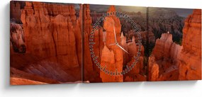 Tablou - Parcul național Utah (cu ceas) (90x30 cm)