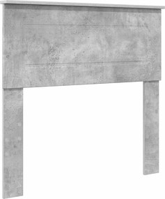 vidaXL Tăblie cap Gri din beton 80 cm Lemn compozit