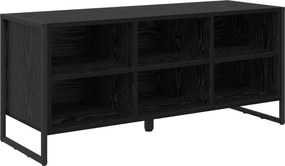 vidaXL Dulap pentru pantofi Stejar Negru 60 x 35 x 44 cm Lemn compozit